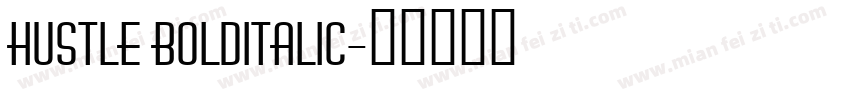 Hustle BoldItalic字体转换